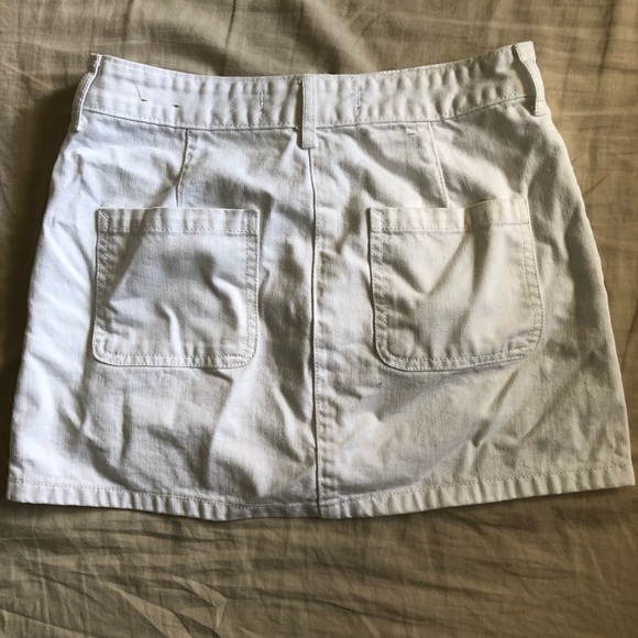 Hollister White A-line Denim Skirt - Picture 4 of 4